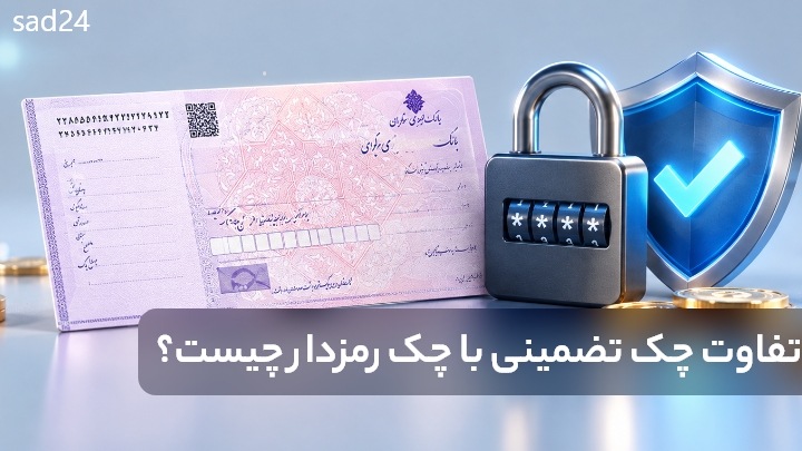 چک تضمینی چک رمزدار